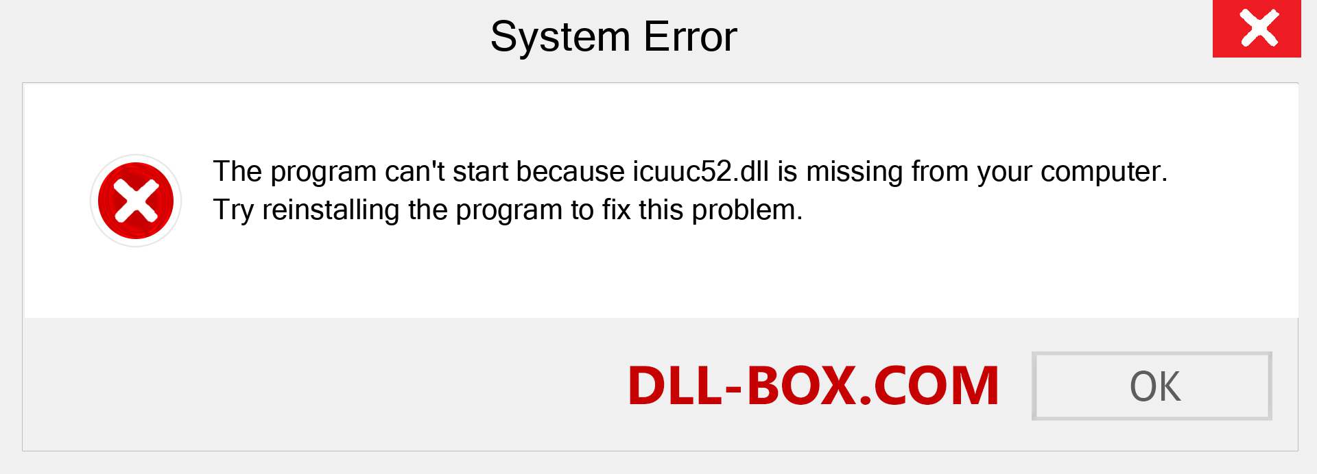  icuuc52.dll file is missing?. Download for Windows 7, 8, 10 - Fix  icuuc52 dll Missing Error on Windows, photos, images